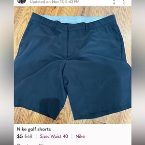 Nike Men's Black Golf Shorts